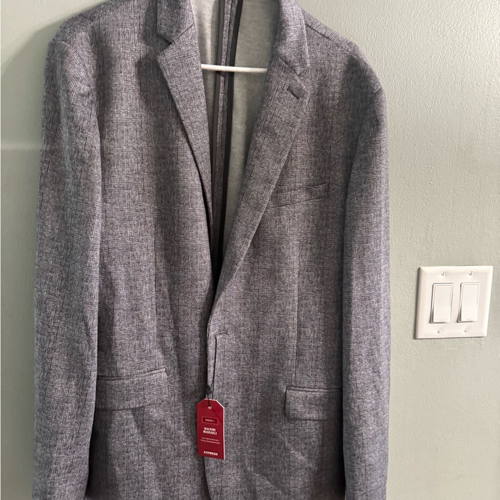 Express Heather Gray Blazer - Picture 2 of 10